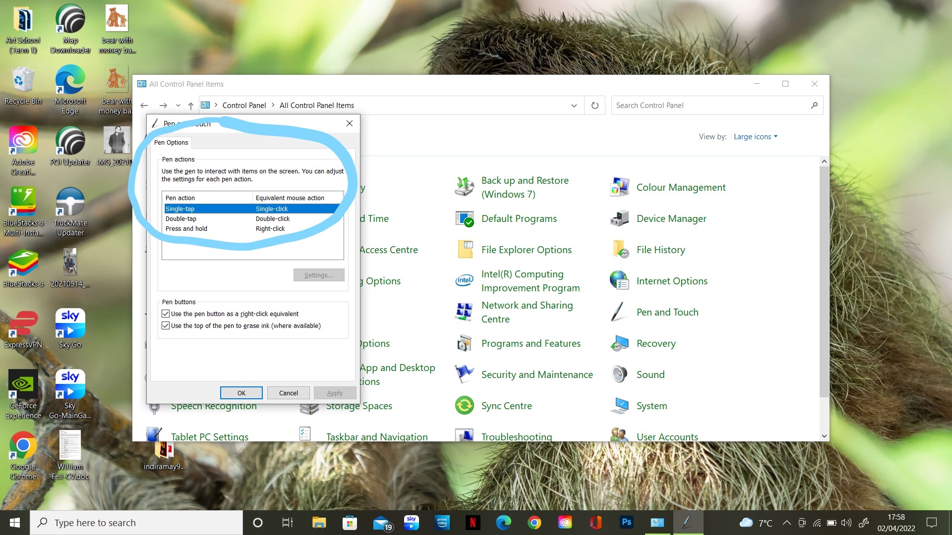 Setting up the XPPen tablet